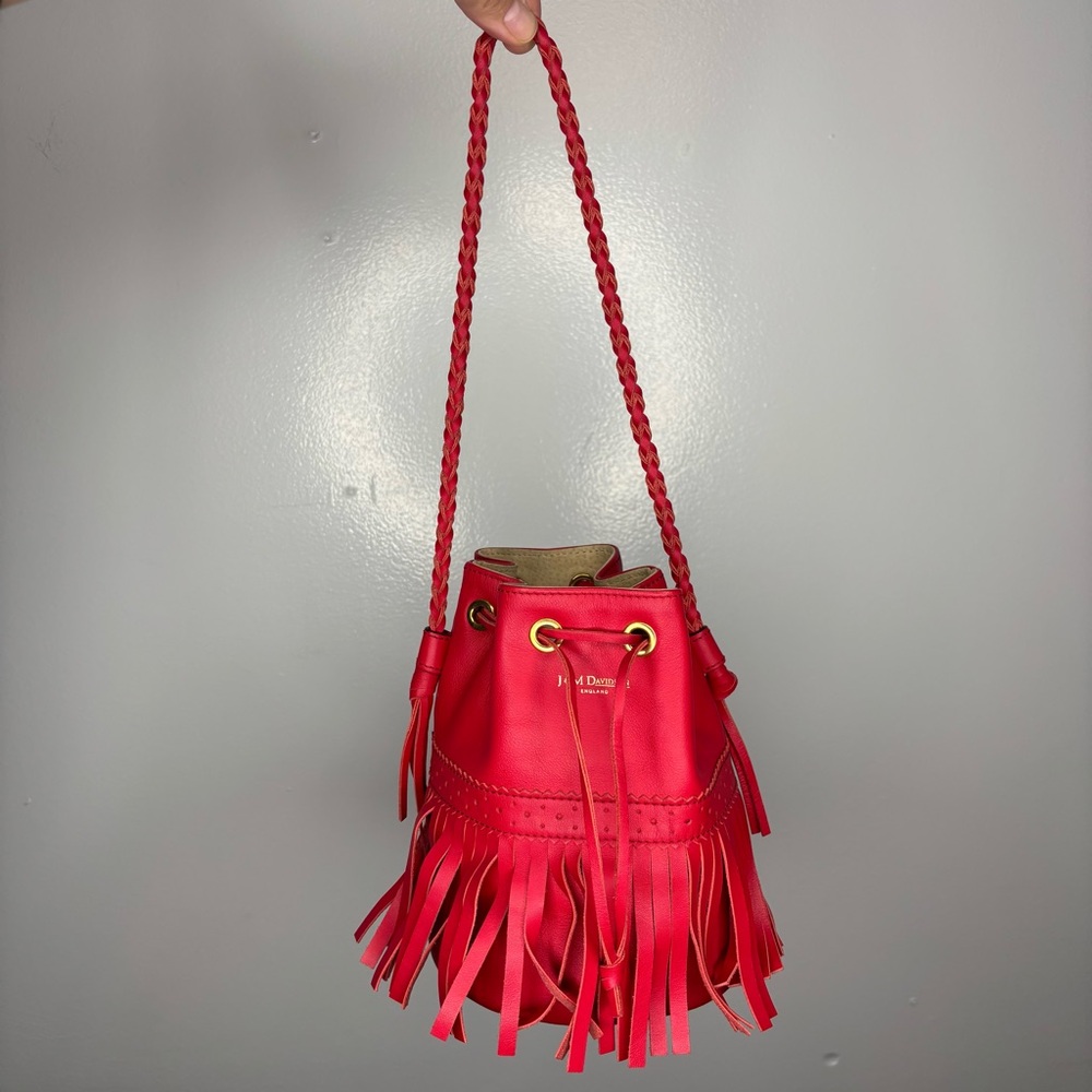 J & M Davidson Carnival Leather Bucket Bag